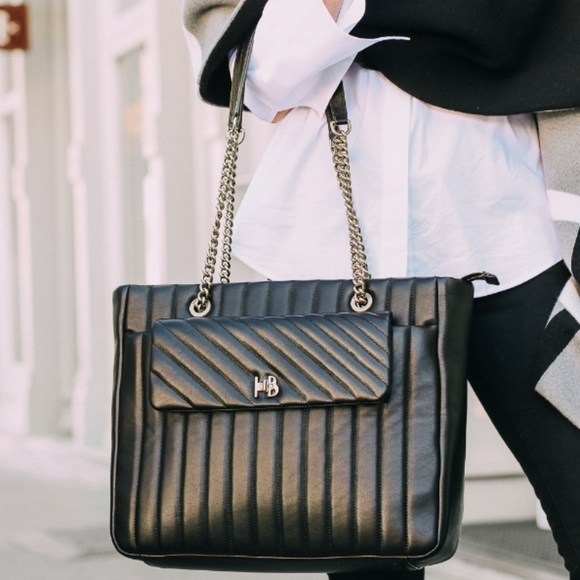 Henri Bendel 712 Zip Tote Laptop Bag  Burgundy - Picture 17 of 17